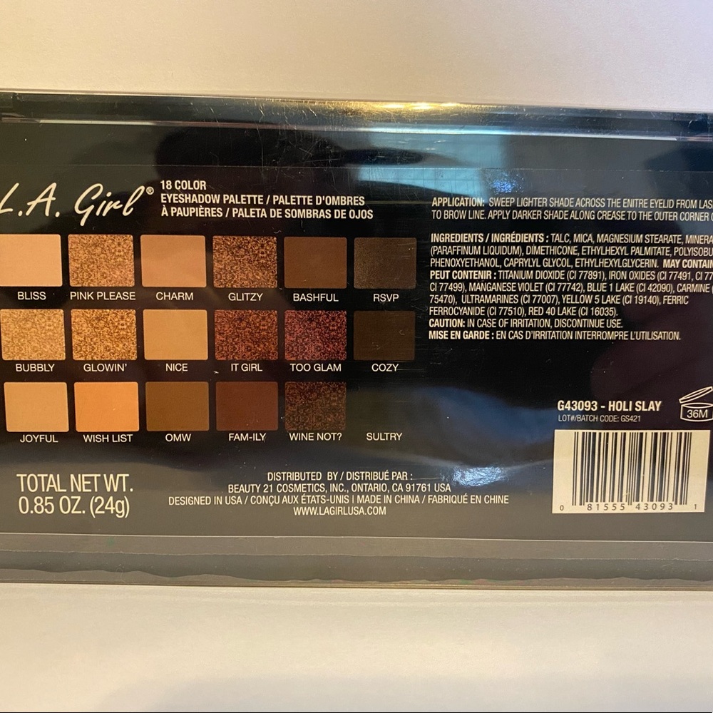 L.A. Girl Holiday Eyeshadow Palette - Holi Slay - Picture 6 of 6